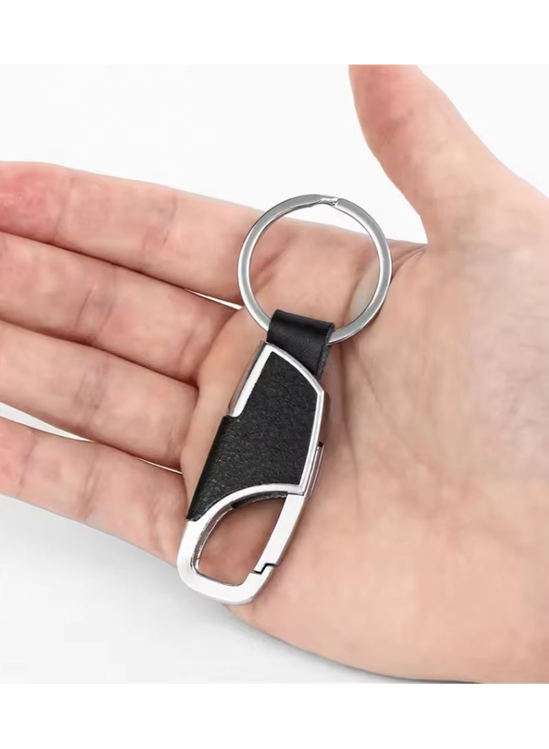 Goolsky Men's and women's leather key chain, metal key ring, car accessories, jewelry gifts, simple fashion, creative trend, new  - Image 5