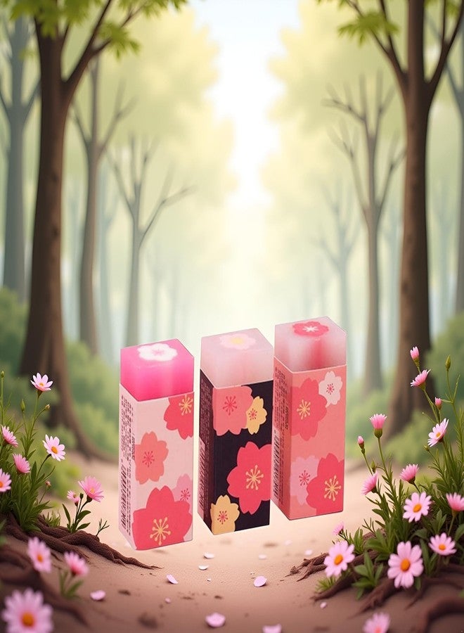 BWESOO 3Pcs Pink Lovely Rubber Erasers Petal Sketch Painting Pencil Correction Tool Atationery Supplies School Office Stationery Supply Standard Pencil Erasers - Image 2