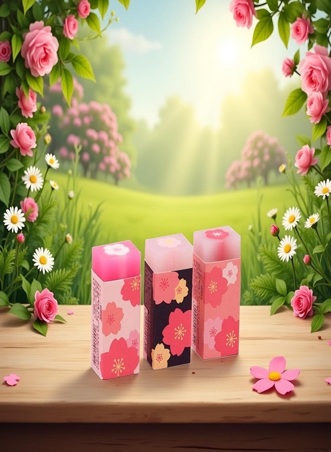 BWESOO 3Pcs Pink Lovely Rubber Erasers Petal Sketch Painting Pencil Correction Tool Atationery Supplies School Office Stationery Supply Standard Pencil Erasers - Image 3