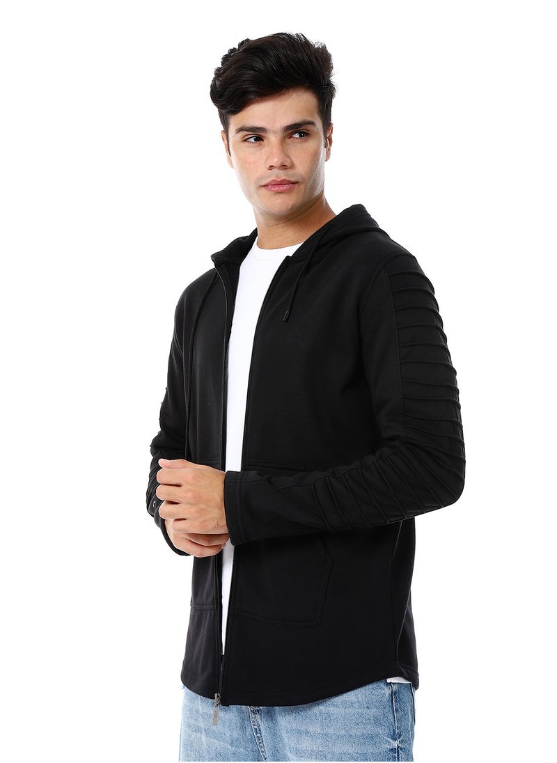 Caesar - Mens Front Pockets Zipped Hoodie - Image 1