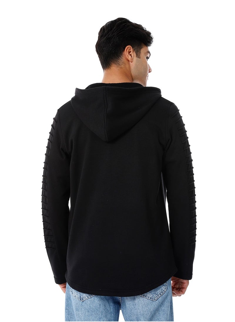 Caesar - Mens Front Pockets Zipped Hoodie - Image 1