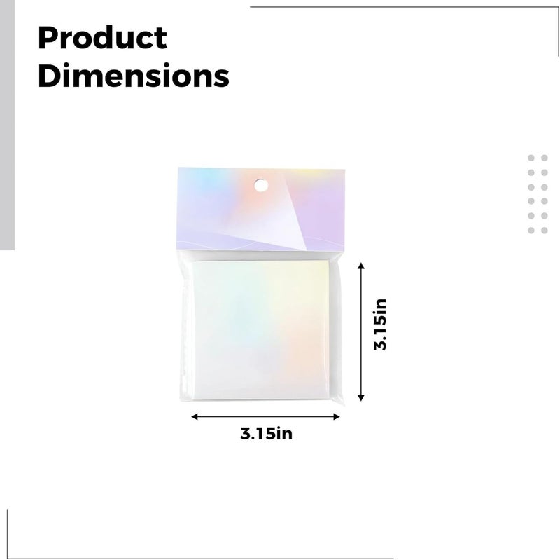 Gradient Sticky Notes, 6 Pads 600 Pcs, 3.2 X 3.2 in Memo Pads, Aesthetic Paper for Students, Office, Journaling, Scrapbooking - Image 3