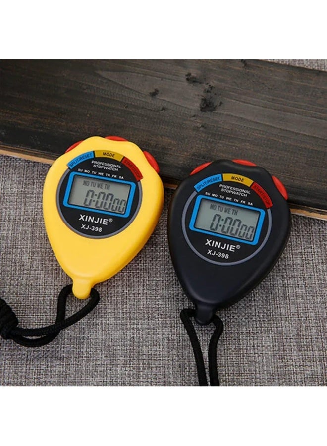 شينجى ساعة توقيت رياضية رقمية الكترونية متعددة الوظائف، شاشة كبيرة مع خاصية التاريخ والوقت والتنبيه، مناسبة للمدربين الرياضيين ومدربي اللياقة البدنية والحكام - Image 5