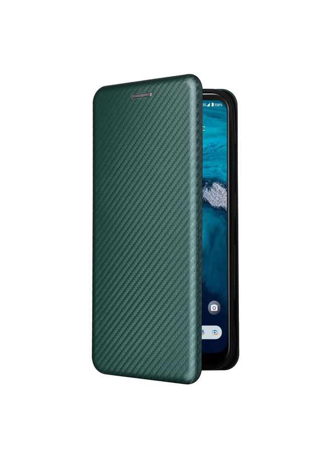 S-TOP Case For Kyocera Android One S10 Carbon Fiber Texture Flip Leather Phone Case - Image 2