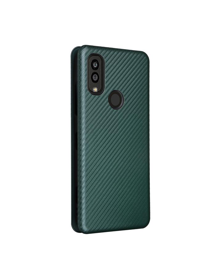 S-TOP Case For Kyocera Android One S10 Carbon Fiber Texture Flip Leather Phone Case - Image 3