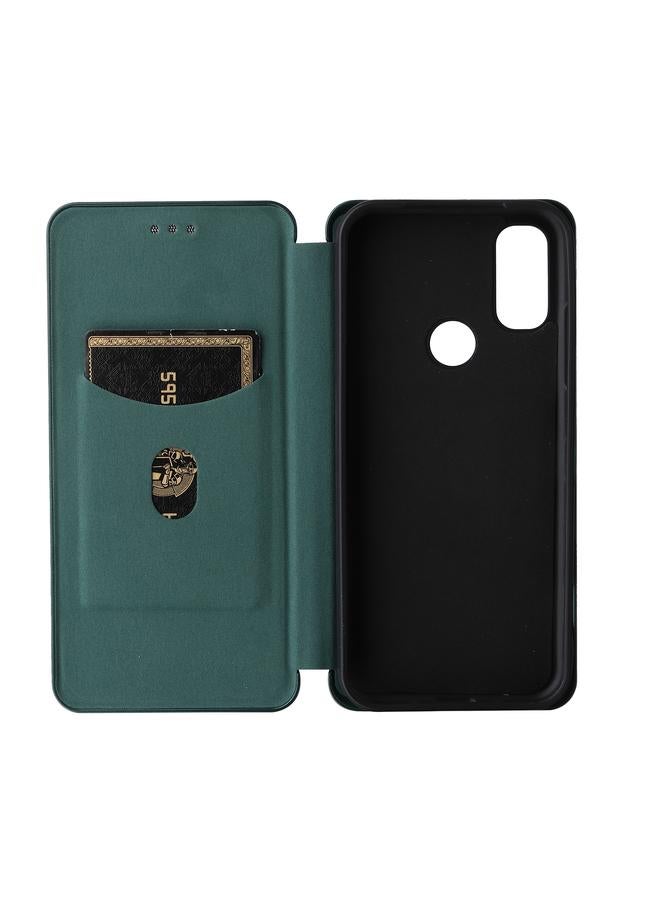 S-TOP Case For Kyocera Android One S10 Carbon Fiber Texture Flip Leather Phone Case - Image 4