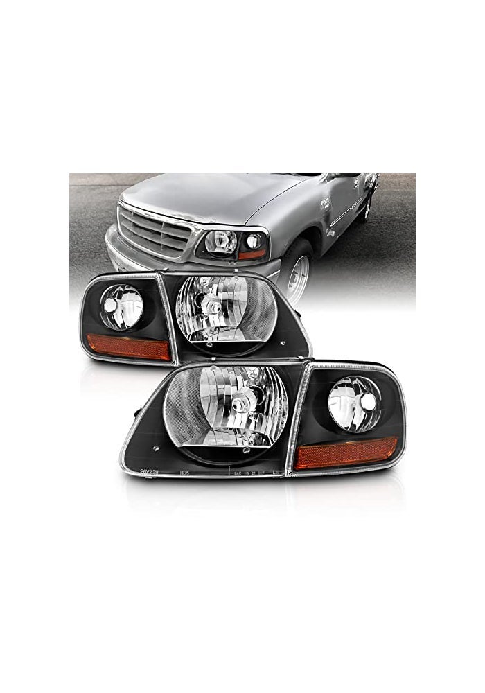 AmeriLite Halogen Headlight Assembly Set for Ford F150