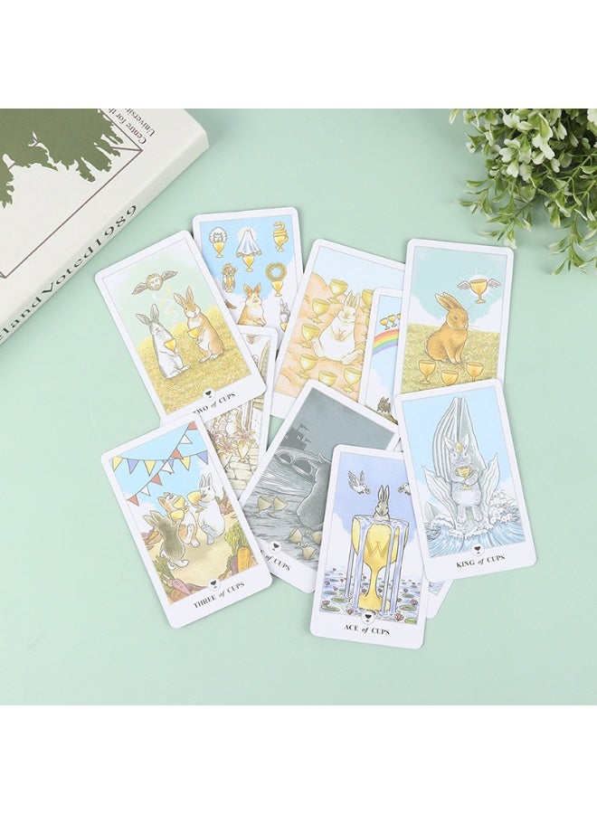 NIBEMINENT 78 Tarot cards. Luna Rabbin Rabbit-shaped Tarot card deck. Tarot cards. Tarot card game. Party game. - Image 5