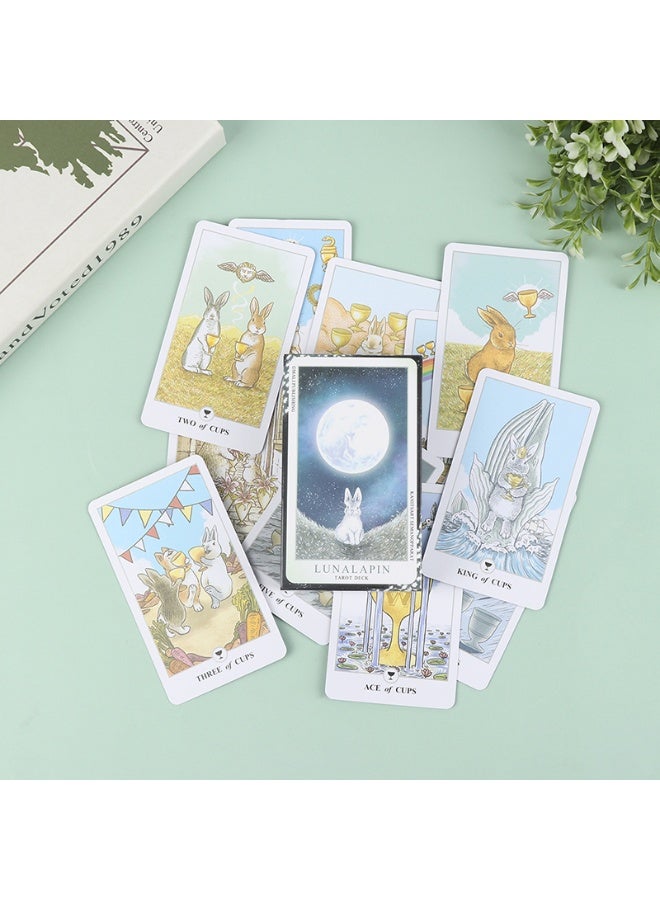 NIBEMINENT 78 Tarot cards. Luna Rabbin Rabbit-shaped Tarot card deck. Tarot cards. Tarot card game. Party game. - Image 4