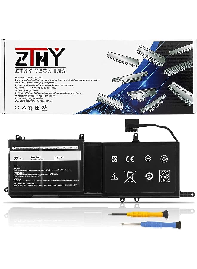 ZTHY 9Njm1 Laptop Battery Replacement For Dell Alien Ware 15 R3 R4 Alien Ware 17 R4 R5 Series Notebook 0546Ff 0Hf250 44T2R Hf250 Mg2Yh 0Mg2Yh 11.4V 99Wh 8820Mah - Image 1