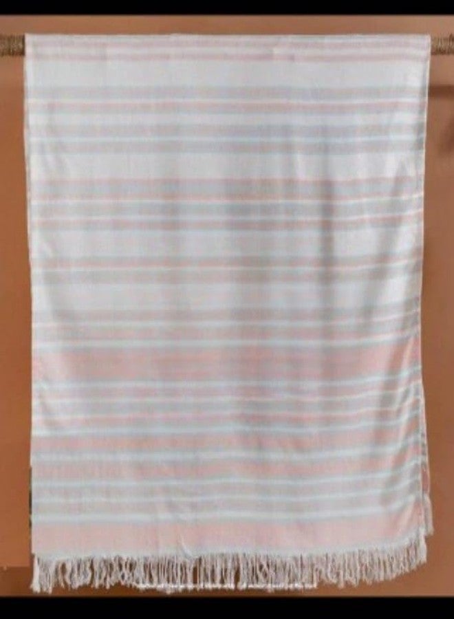 Eddika 100% Turkish Bamboo Fiber Bath Towel | Antibacterial Anti Odour eco-Friendly and Sustainable Bamboo Fibre Towel I Ultra Soft & Quick Dry Towel for Home & Travel (150 x 75 cm Peach Set of 1) - Image 4