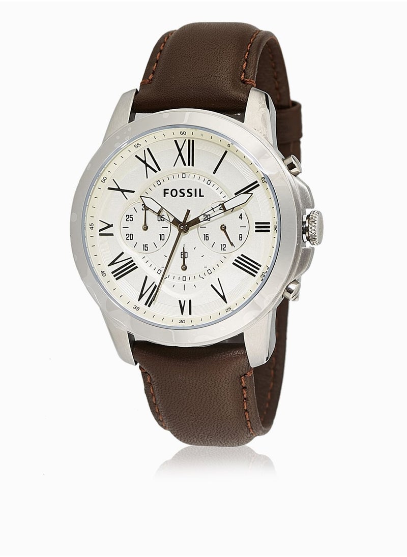 FOSSIL - Grant Brown Leather Watch - Image 1