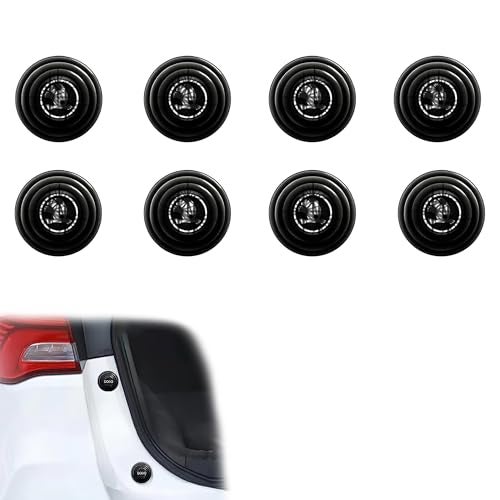 WISKA 8Pcs Car Door Shock Absorber Protector Gasket Guard Pads Edge Stickers Accessories Compatible for Slavia, Kushaq, Kodiaq, Kylaq, Superb, Rapid, Octavia, Fabia, Laura, Karoq - Image 1