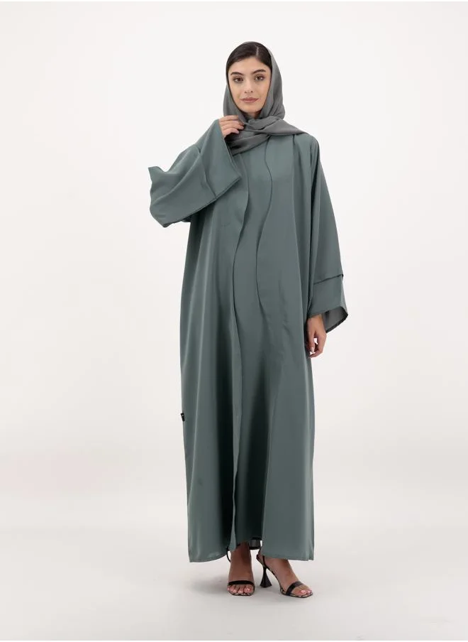 Meem by Mariyah Front open abaya with inner