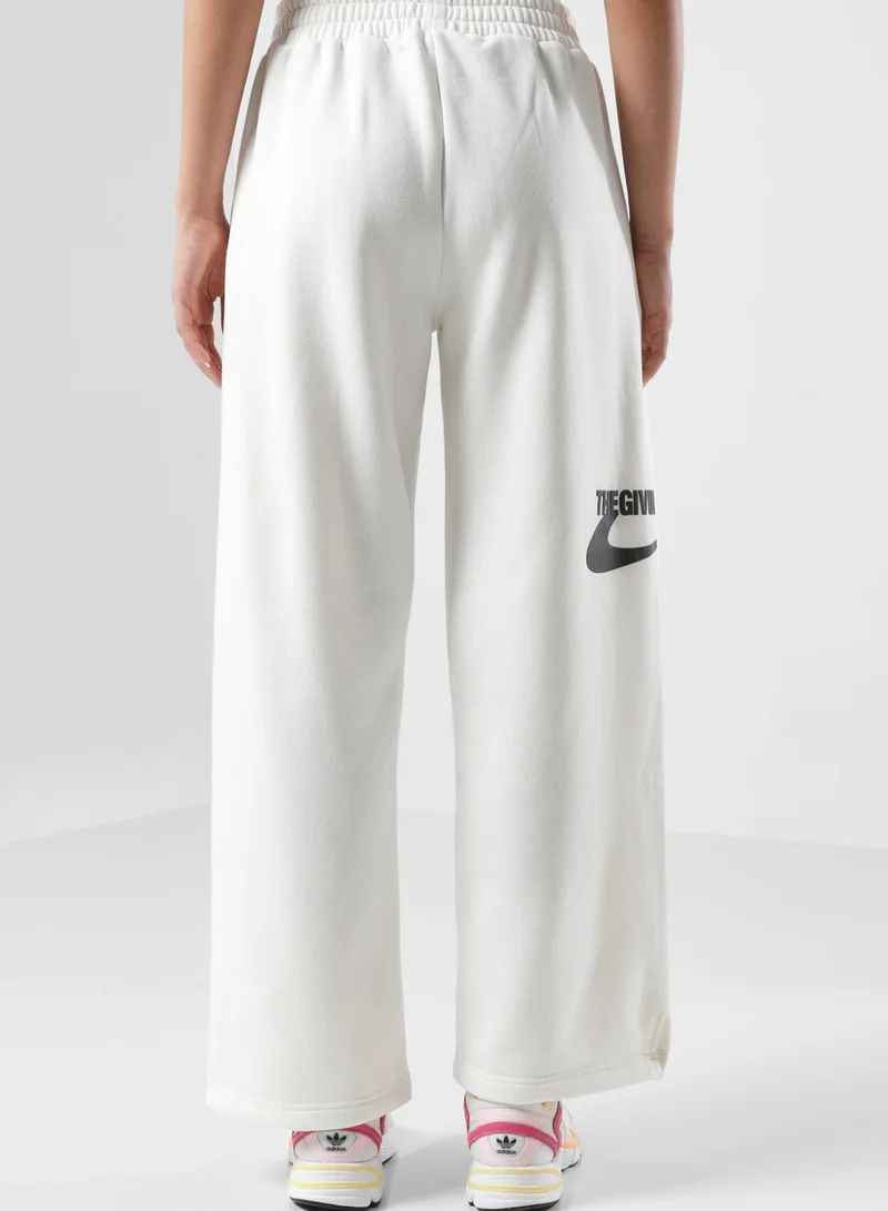 The Giving Movement Space Printed Wide Leg Joggers