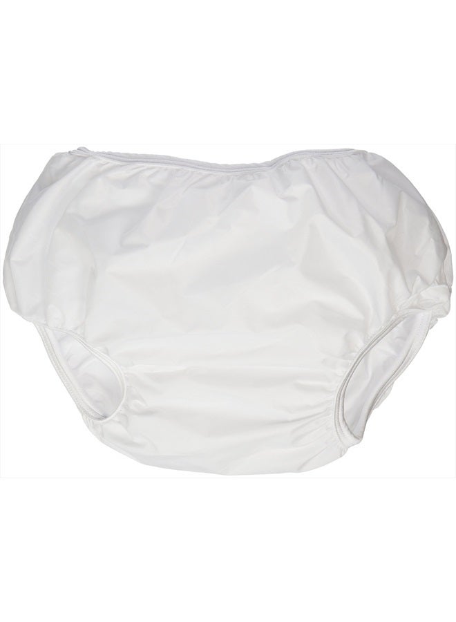Dappi Waterproof 100% Nylon Diaper Pants, White, Small Fits 14-19 pounds (2 Count) - Image 1