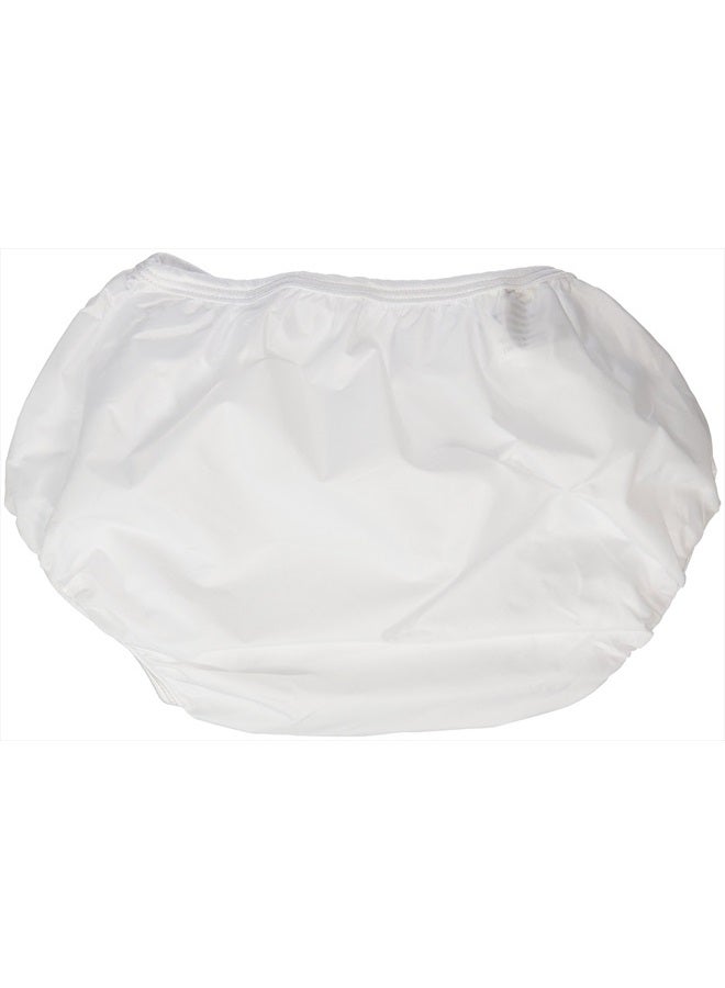 Dappi Waterproof 100% Nylon Diaper Pants, White, Small Fits 14-19 pounds (2 Count) - Image 2