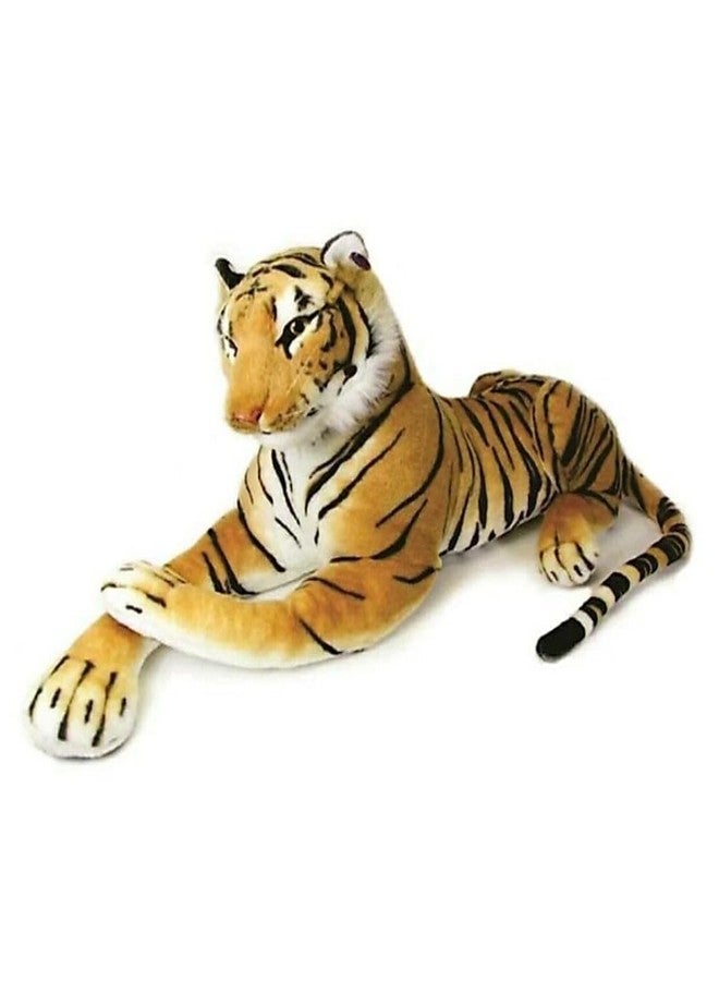 ARTHDEEP Plush Tiger Stuffed Animal, Large Realistic Bengal Tiger, Orange and White Striped, Soft Cuddly Toy - Image 2