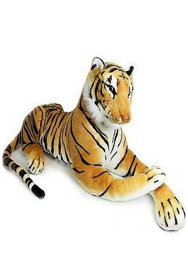 ARTHDEEP Plush Tiger Stuffed Animal, Large Realistic Bengal Tiger, Orange and White Striped, Soft Cuddly Toy - Image 1