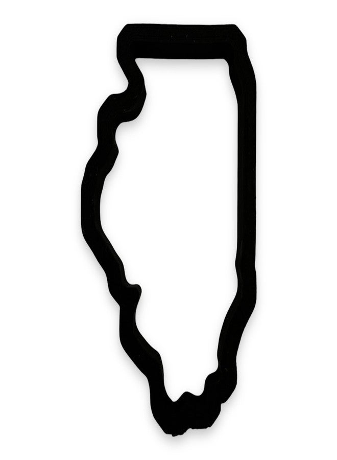 Bundle of Fun Illinois State Cookie Cutter, 4 Inch, Easy to Push Design - Image 1