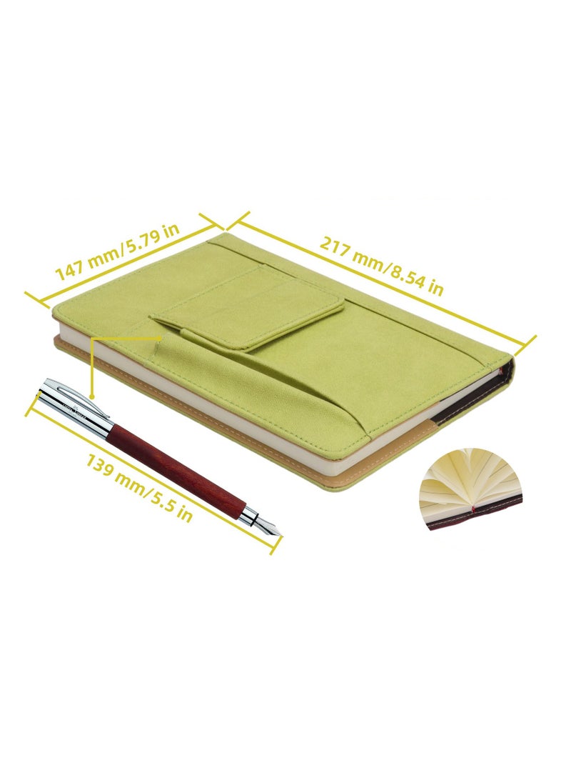 Beauenty Premium Handmade A5 Leather Journal Notebook, Refillable Full Grain Hardcover for Writing, Note Taking, Travel, Ideal Gift for Men and Women  - Image 4