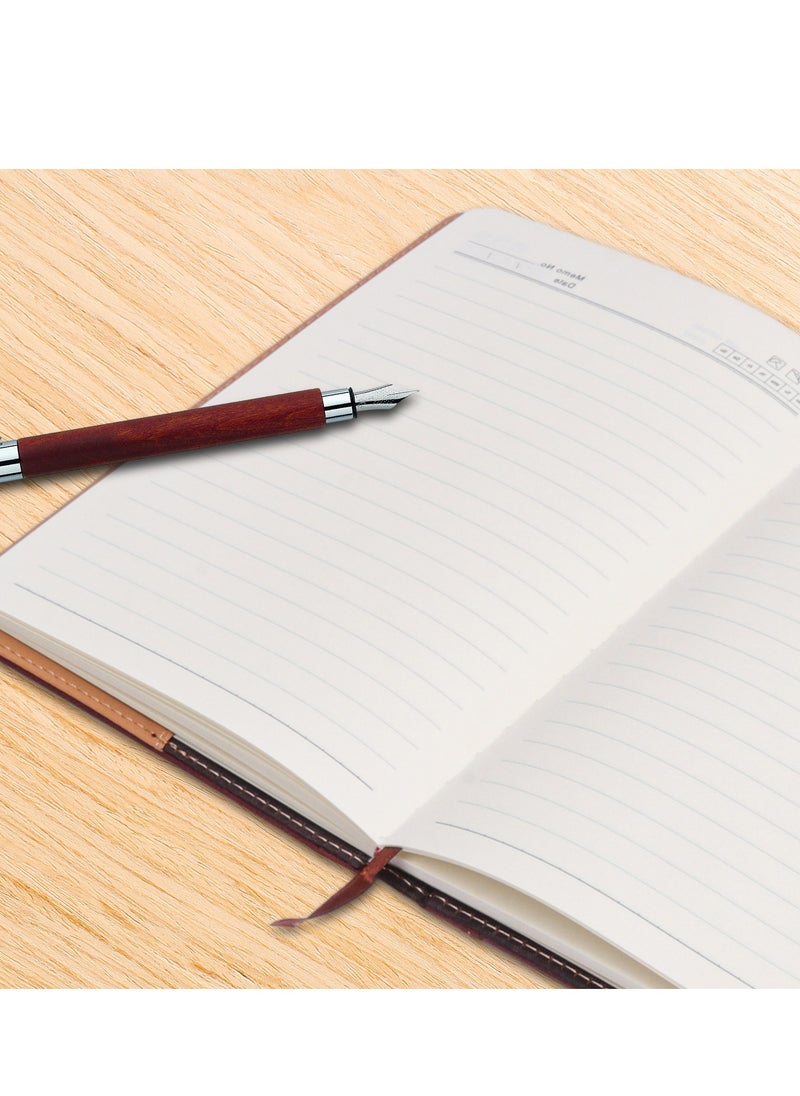 Beauenty Premium Handmade A5 Leather Journal Notebook, Refillable Full Grain Hardcover for Writing, Note Taking, Travel, Ideal Gift for Men and Women  - Image 3