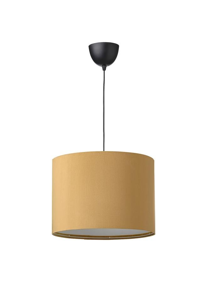 erorex Pendant lamp, black/dark yellow velvet, 42 cm - Image 1