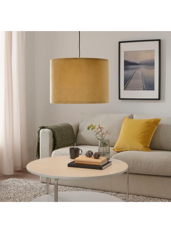 erorex Pendant lamp, black/dark yellow velvet, 42 cm - Image 4