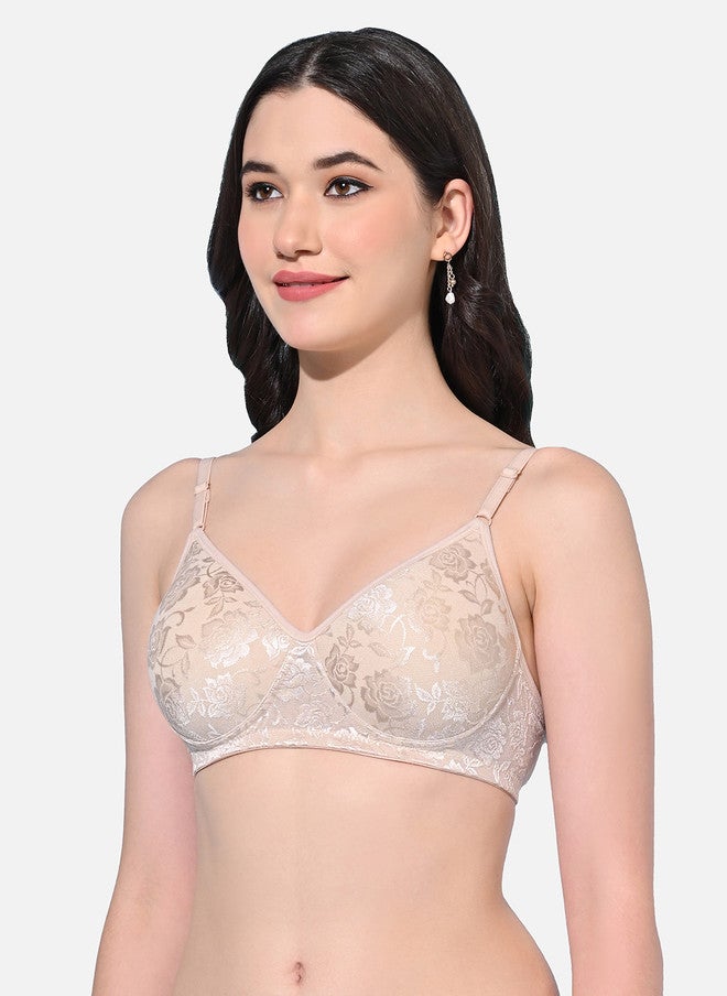 FIMS Floral Printed Lightly Padded Medium Coverage Everyday Bra - Image 2
