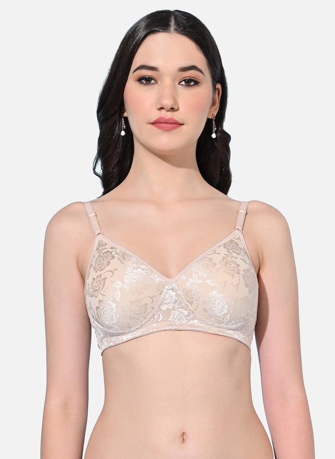 FIMS Floral Printed Lightly Padded Medium Coverage Everyday Bra - Image 1