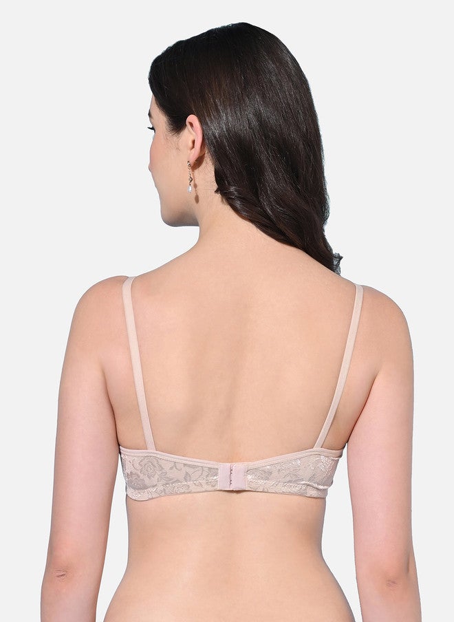 FIMS Floral Printed Lightly Padded Medium Coverage Everyday Bra - Image 3