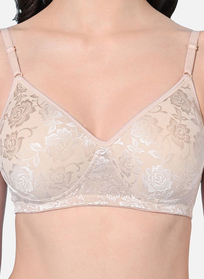 FIMS Floral Printed Lightly Padded Medium Coverage Everyday Bra - Image 5