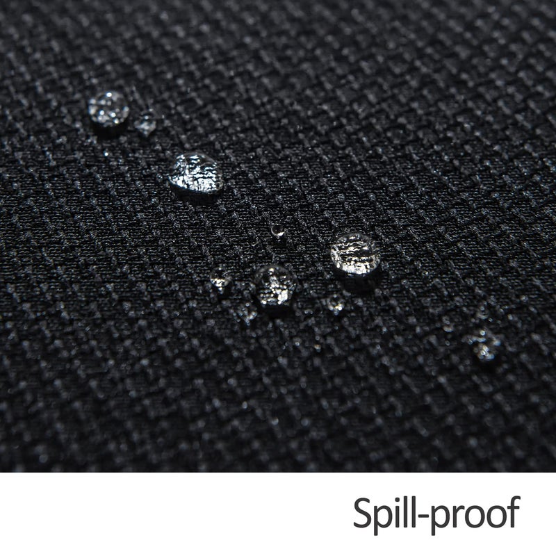 Maxmill Jacquard tablecloth وصمة عار مقاومة للماء مقاومة تجاعيد مقاومة للانسكاب مقاوم القابلة للغسل طاولة طاولة ناعمة قابلة للغسل لغرفة الطعام الداخلية والخارجية الاستخدام المستطيل 60 × 140 بوصة أسود - Image 5