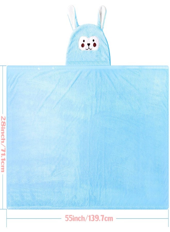 Kenning 4 Pack 28 x 55 Inch Toddler Baby Towels with Hood, Kids Bath Towels, for Boy Girl, Absorbent Thick Soft, Large Size, 4 Colors - Image 2