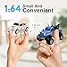 MOONTOY 164 Scale Mini Alloy Truck RC Car with LED Lights 24Ghz Remote and App Control Toy Car 3Speed Adjustment Pocket Toy Car for Kids 48 Years and Adults Blue - Image 4
