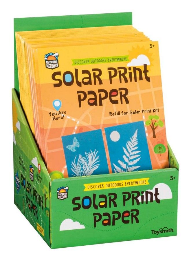 Toysmith ورق طباعة شمسية لإعادة التعبئة لمجموعة الطباعة الشمسية للأولاد والبنات من عمر 5 سنوات فما فوق - Image 3