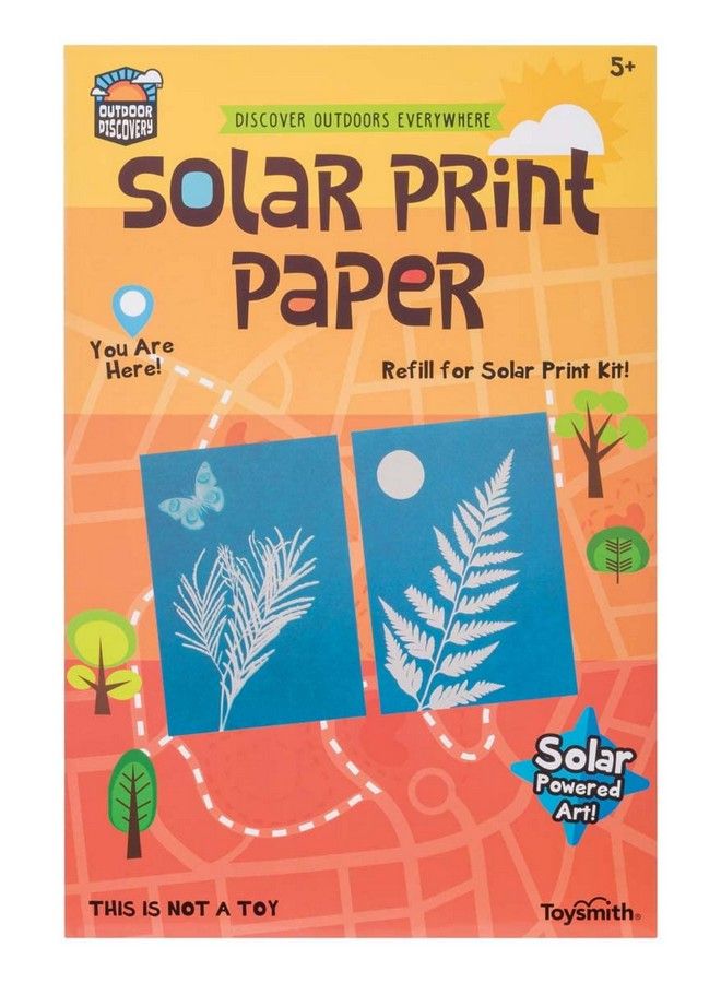 Toysmith ورق طباعة شمسية لإعادة التعبئة لمجموعة الطباعة الشمسية للأولاد والبنات من عمر 5 سنوات فما فوق - Image 2