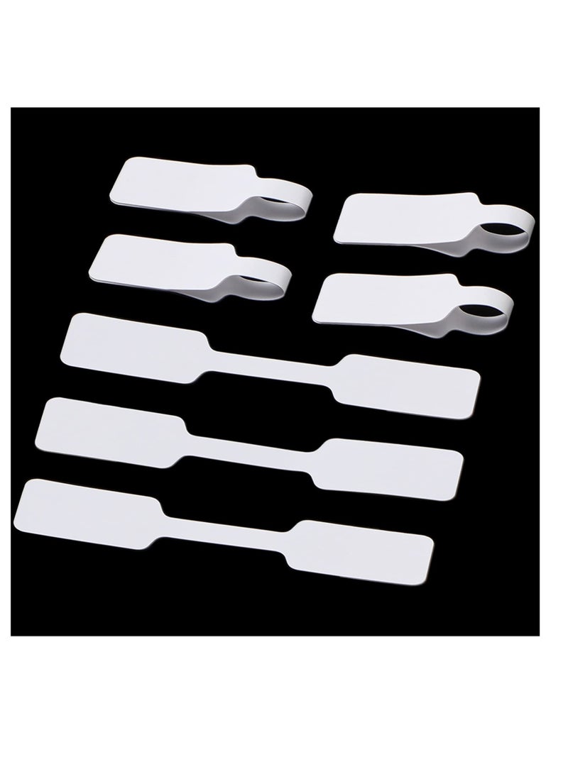 Excefore Blank Jewelry Price Tags Stickers, Self Adhesive White Jewelry Price Label, Barbell Label for Necklace Earring Price Identify Rectangle Label (500 Pieces) - Image 3