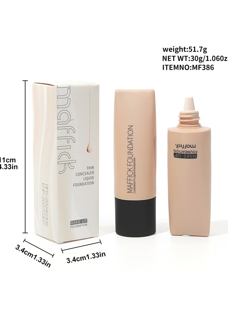 maffick Shade-Perfect Foundation, 12 Shades, Oil-Control Matte Finish, Full Coverage, Long-Lasting Wear - Image 5