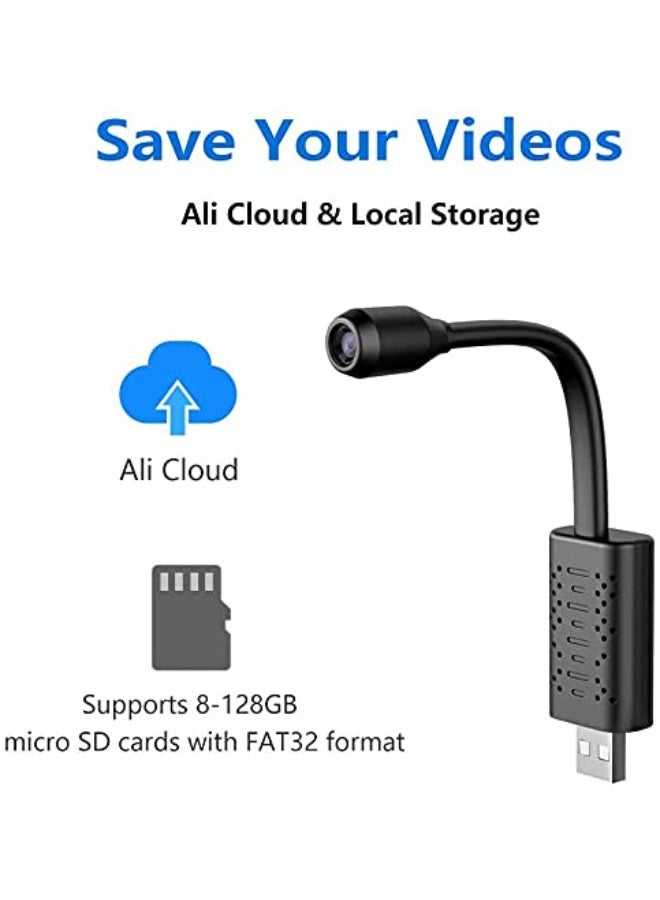 MUNTAQI 1080P Mini Hidden Camera Wireless – HD Portable Security Cam with Night Vision, Motion Detection, Loop Recording – Small Nanny Cam for Home, Office, Car Surveillance - Image 3