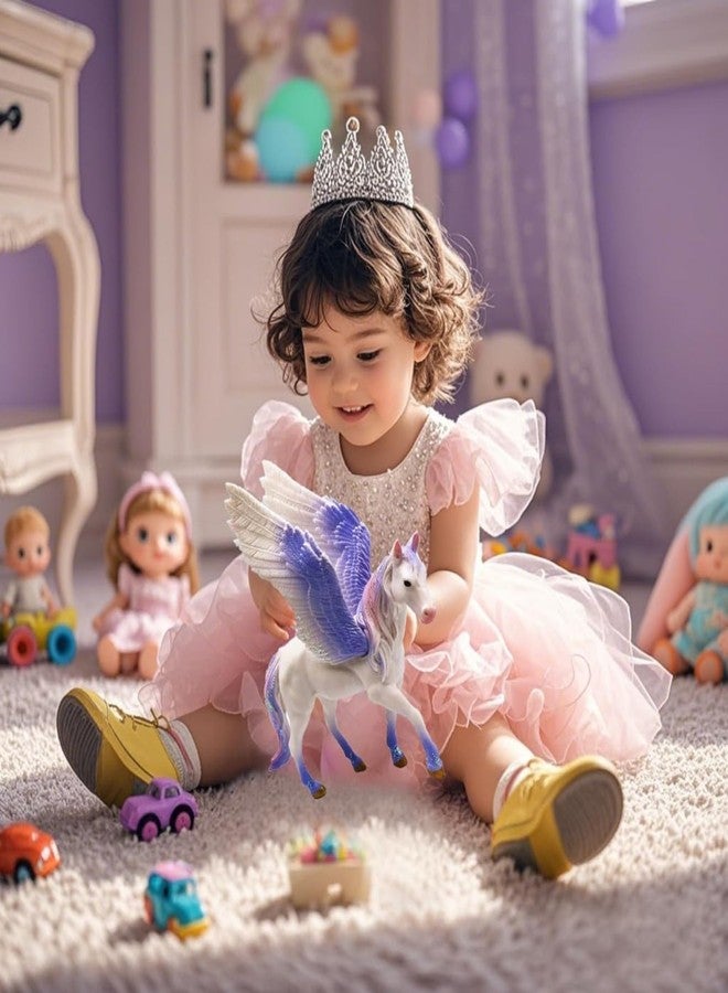 Munmoll Amazing Look My Unicorn Dream Pegasus Horse Realistic Animal Action Figure Toys for Kids Educational Toys Table Decor Birthday Playset 3+Years Old Boys, Girls Gift for Kids Pack of 4 - Image 3