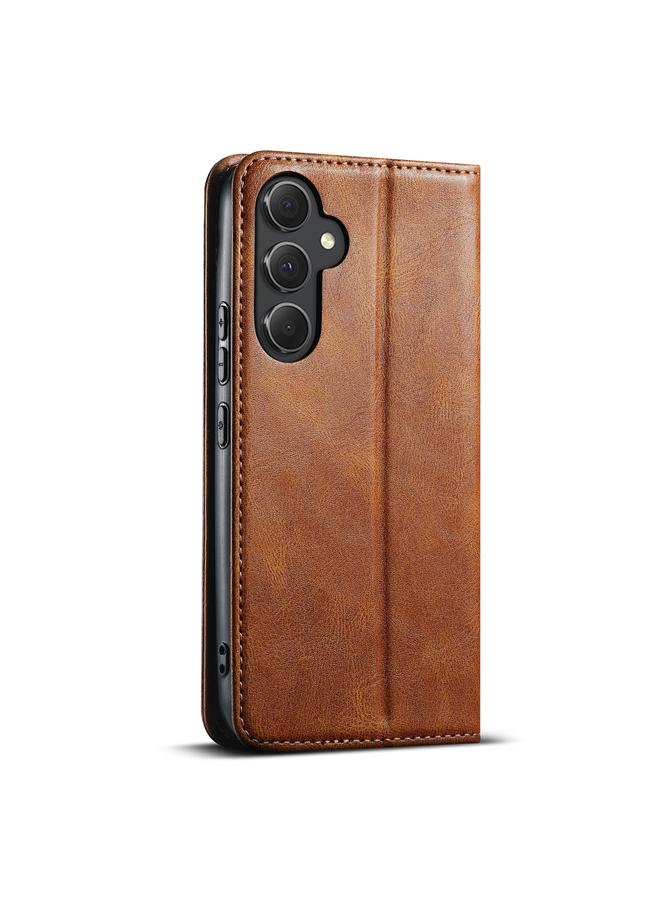 Suteni Case For Samsung Galaxy S24 5G J02 Oil Wax Wallet Leather Phone Case - Image 3