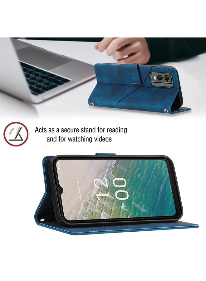 اس-توب جراب لهاتف Nokia C32 مصنوع من الجلد المنقوش بملمس ناعم - Image 4