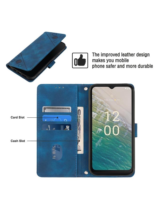 اس-توب جراب لهاتف Nokia C32 مصنوع من الجلد المنقوش بملمس ناعم - Image 3