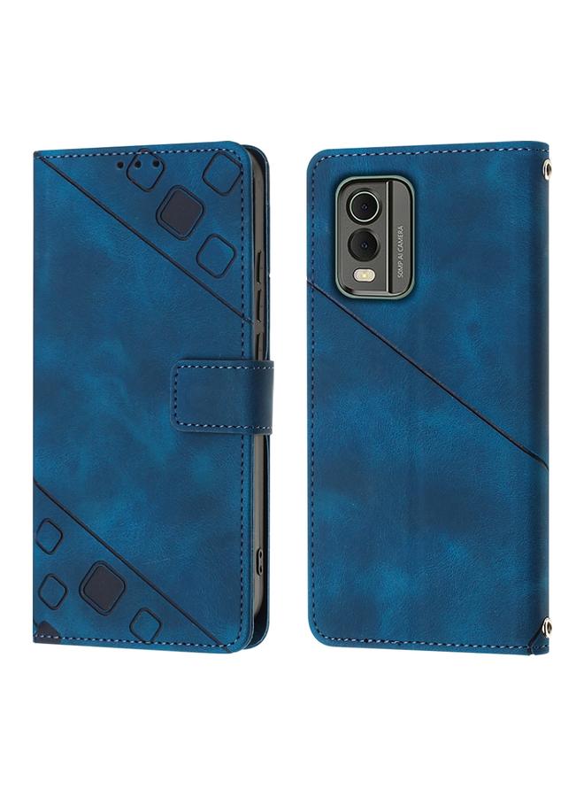 اس-توب جراب لهاتف Nokia C32 مصنوع من الجلد المنقوش بملمس ناعم - Image 2