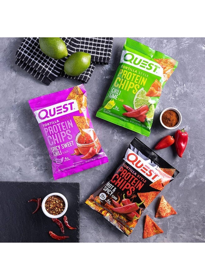 كويست رقائق بروتين على شكل تورتيلا من كويست نيوتريشن، 32 جرام، بنكهة الفلفل الحلو الحار - Image 4