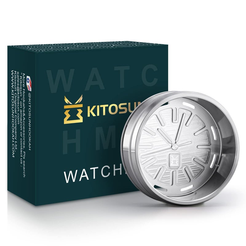 KITOSUN WatcHMD Charcoal Heat Management Device Stainless Steel HMD Coals Holders Tray, Easy Hold 3 Pieces 26 MM Coconut Charcoals Cubes (OwatcHMD-Steel) - Image 1