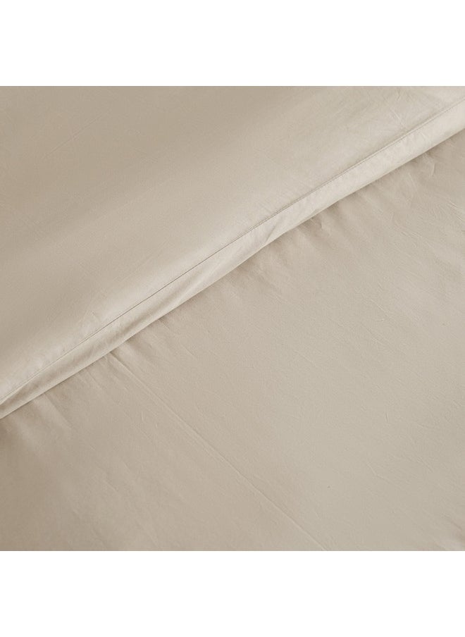 Home Box Purely-Percale 3-Piece 300TC Percale Queen King Duvet Quilt Cover Set 220 x 220 cm  - Image 5