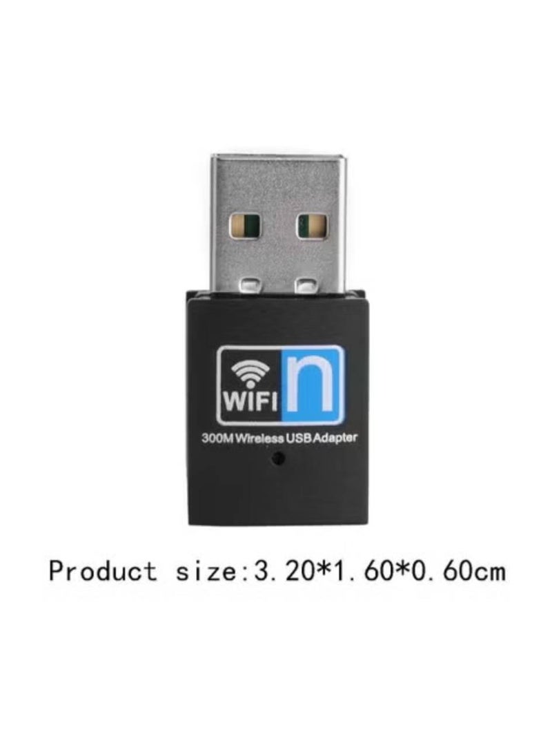 AROAQ Mini USB WiFi Adapter 300M Wireless Network Dongle USB 2.0 for PC Laptop Compatible with Windows Linux Mac - Image 3