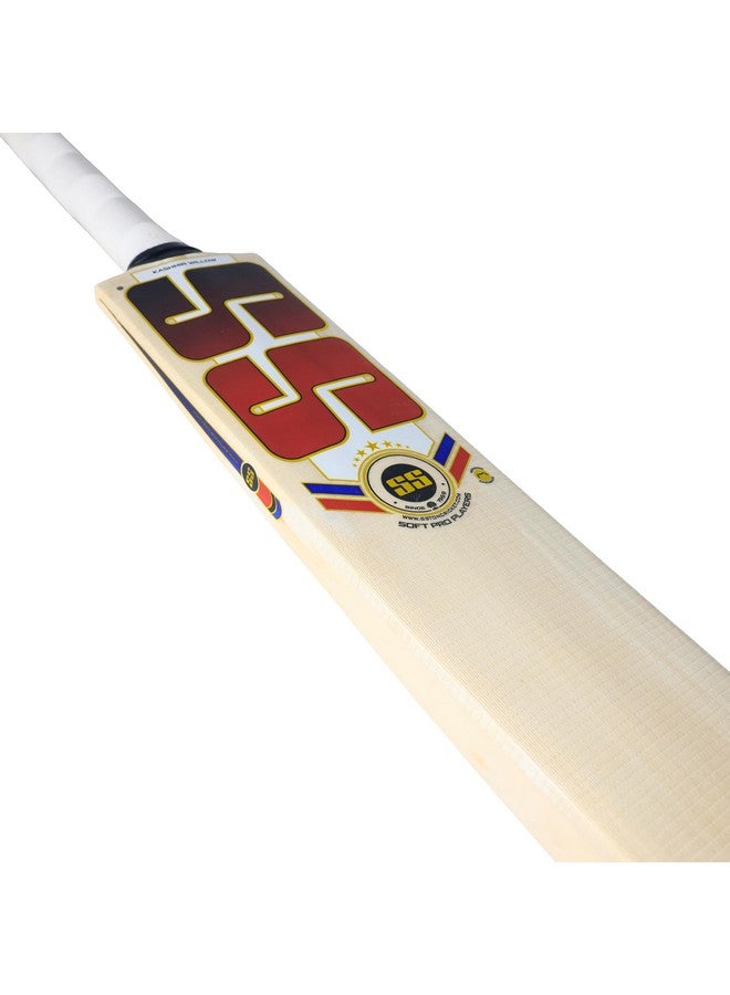 SS KW0189 Soft Pro Player Scoop with Fiber Kashmir Willow Cricket Bats (Size: Short Handle) - Image 3